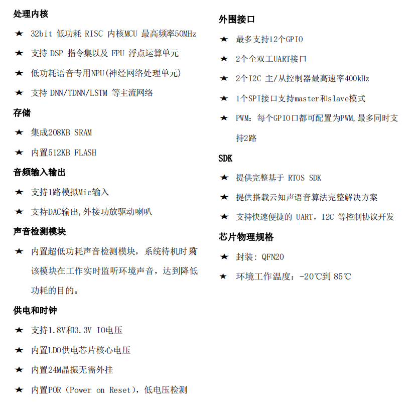主要特点